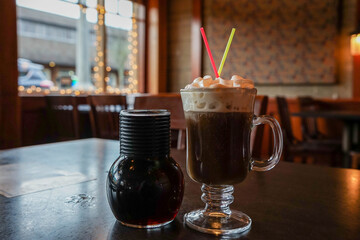 A Hot Adult Beverage Warms a Cold Day