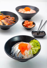 saba donburi japanese set menu