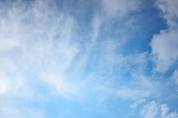blue sky with clouds background