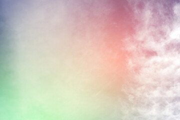 blue Orange sky with clouds background