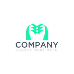Abstract shape logo for company name