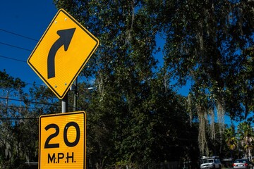 sign on the road