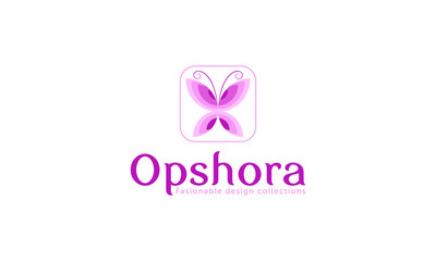 Fototapeta premium Butterfly Beauty Logo
