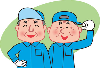 シニア男性用務員