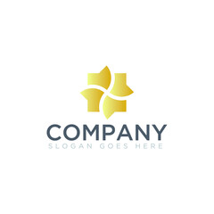 Fototapeta na wymiar Abstract shape logo for company name
