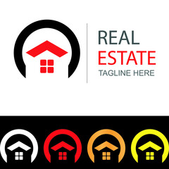 creative real estate logo modern vector icon luxury.