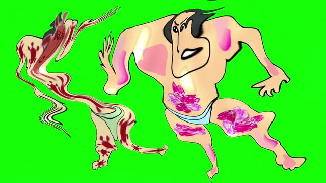 大相撲大一番桜富士対コロナ丸3