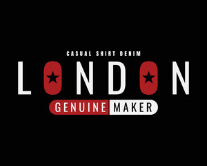 Typographic graphic vector illustration, london, perfect for the design of t-shirts, clothes, hoodies, etc.
