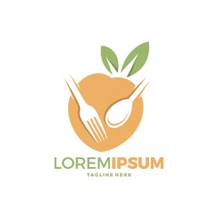 Logo restaurant with cutlery, A spoon and fork vector illustration
