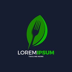 Logo restaurant with cutlery, A spoon and fork vector illustration
