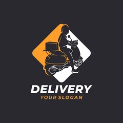 Fast delivery logo design template Vector illustration
