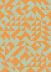 Abstract Geometric Pattern generative computational art illustration