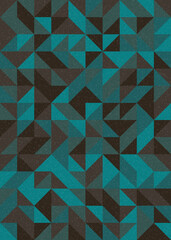 Abstract Geometric Pattern generative computational art illustration