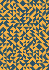 Abstract Geometric Pattern generative computational art illustration