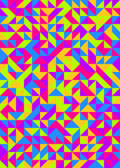 Abstract Geometric Pattern generative computational art illustration