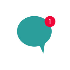 New Message, Dialog, Chat Speech Bubble Notification