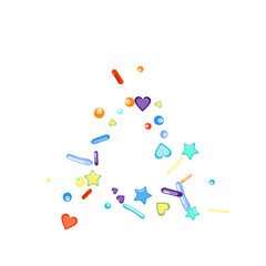 Sprinkles grainy. Cupcake donuts background.