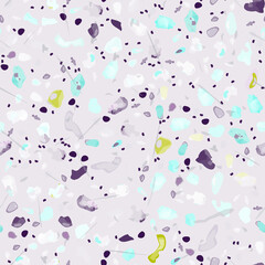 Terrazzo Texture Vector. Flooring Seamless Pattern