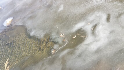 water flowing into the water