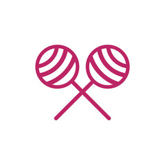 Candy icon logo design template