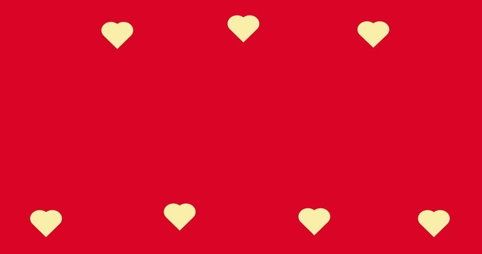 love heart valentine background animation