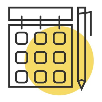 recommend clip art: Calendar or appointment schedule flat icon icon