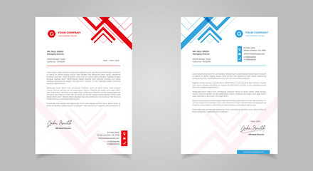 Abstract Letterhead Design Modern Business Letterhead Design Template