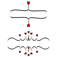 valentine's day brackets, hand drawn highlighters