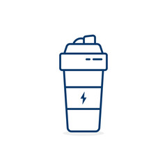 thin line fit shaker cup icon