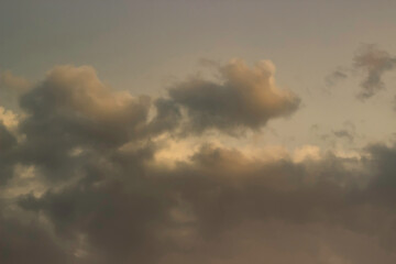Fototapeta premium Clouds at sunset. Background with clouds at sunset. Clouds texture.