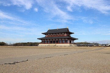 平城京　大極殿と朱雀門