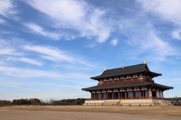 平城京　大極殿と朱雀門