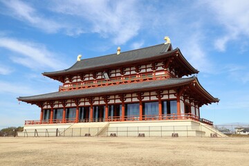 平城京　大極殿と朱雀門