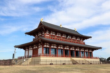 平城京　大極殿と朱雀門