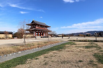 平城京　大極殿と朱雀門