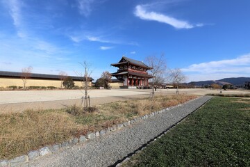 平城京　大極殿と朱雀門
