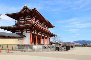 平城京　大極殿と朱雀門