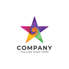 Color Full Star logo design