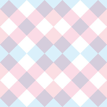 Pastel oink and purple checkered geometric plaid pattern vector