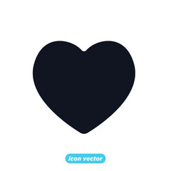 heart love icon template color editable. Valentine hearth symbol vector illustration for graphic and web design.