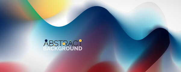 Fluid color gradient abstract background, trendy colorful wallpaper. Vector illustration for placards, brochures, posters, banners and covers