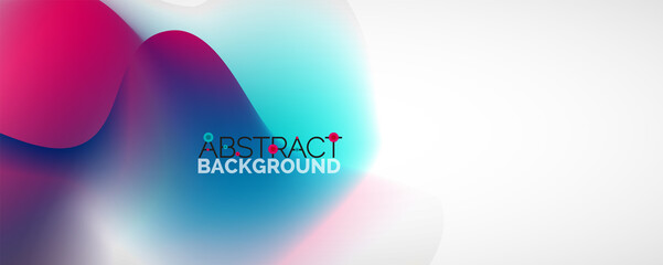 Fluid color gradient abstract background, trendy colorful wallpaper. Vector illustration for placards, brochures, posters, banners and covers