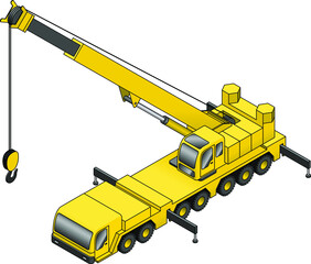 Obraz premium A truck crane.