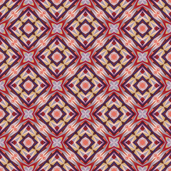 Geometric seamless pattern, ornament, abstract colorful background, vector texture.