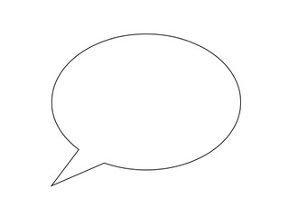 Elliptische Sprechblase