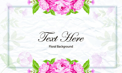 Flower rose floral card pattern pink wedding design frame love vintage nature illustration invitation flowers.
