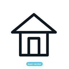 Home icon template color editable. House symbol vector illustration for graphic and web design.