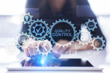 Fototapeta na wymiar Quality control assurance standards business technology concept.