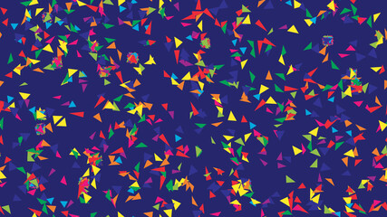 Kids geometric shapes seamless vector pattern. Triangles background. Geometric shapes backdrop for fabric,