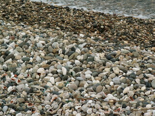 pebbles by the sea